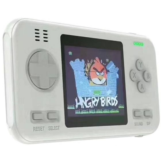 Built-in Video Handheld Gaming Console with Power Bank, 8000mAh, White - D-12