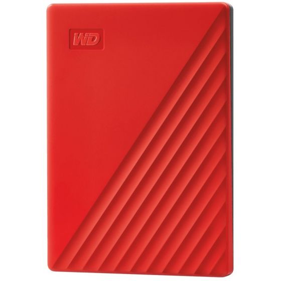 Western Digital My Passport External Hard Disk Drive, 2TB, Red - WDBYVG0020BRD