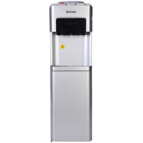 Grand Hot, Cold and Normal Water Dispenser with Cabinet, Silver - WDQ-516-C 