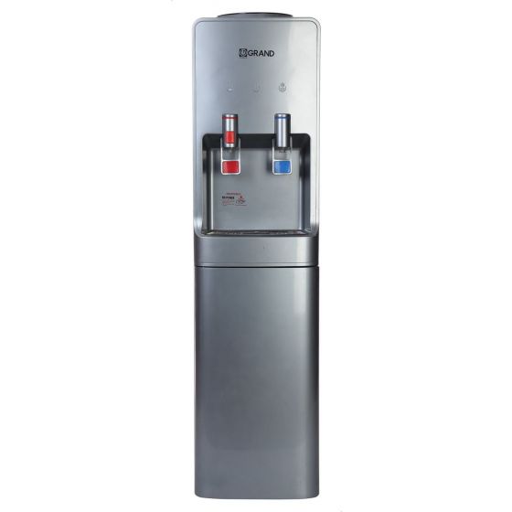 Grand Hot and Cold Water Dispenser with Fridge, Silver - WDS-310f