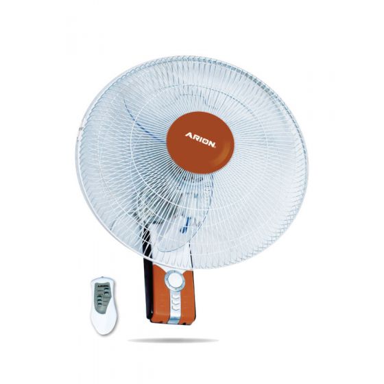Arion Boeing Wall Fan with Remote Control, 18 Inch, Brown - WF-1804
