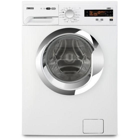 Zanussi Front Loading Digital Washing Machine, 7 KG, white - ZWF7040WX
