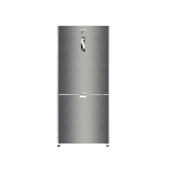 Sharp No Frost Refrigerator, 558 Liters, Inverter, Stainless Steel - SJ-PV73K-DST