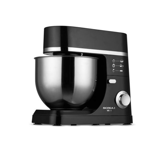 Sonai Mixi Stand Mixer, 1200 watt, 7 liters, Black and Silver - SH-M990