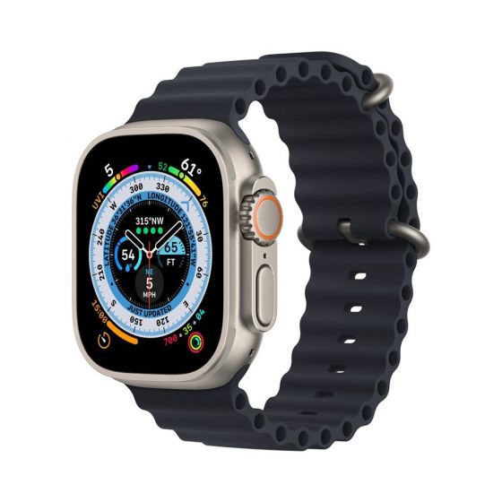 T900 Ultra 3 Smart Watch - Dark Silver Case and Black Strap