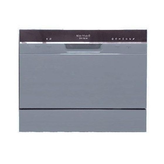 غسالة اطباق وايت ويل سعة 6 افراد، فضي - DW-P765MS