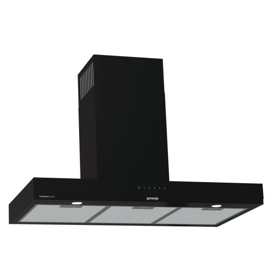 Gorenje Built-In T‑Shape Hood, 90 CM, Black - WHT944EGB
