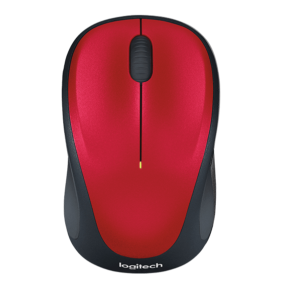 Logitech M235 Wireless Mouse, Red - M235-2496