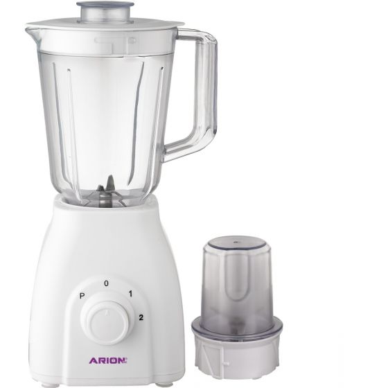 Arion Blender with 1 Mill, 1.5 Liter, 600 Watt, White - AR-605