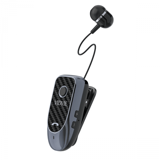 Vidvie Wireless Lavalier Business Earphones, Black - BT869