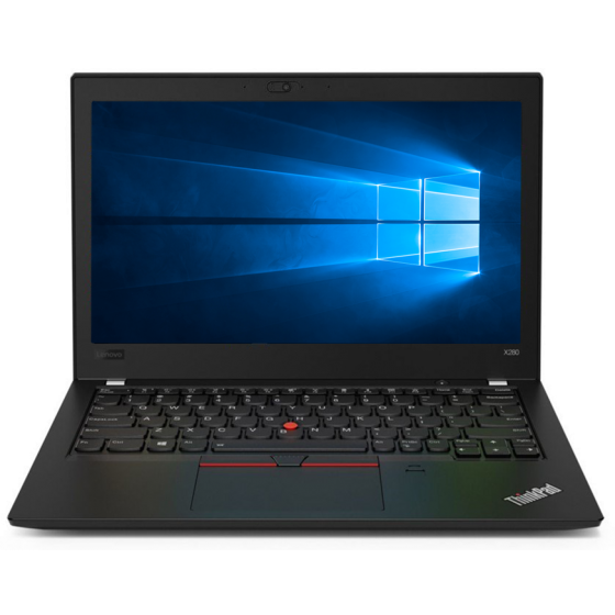 Lenovo ThinkPad X280 Laptop, Intel Core i5-8250U, 12.5 Inch, 256GB SSD, 8GB RAM, Intel HD Graphics, Windows 10 - Black
