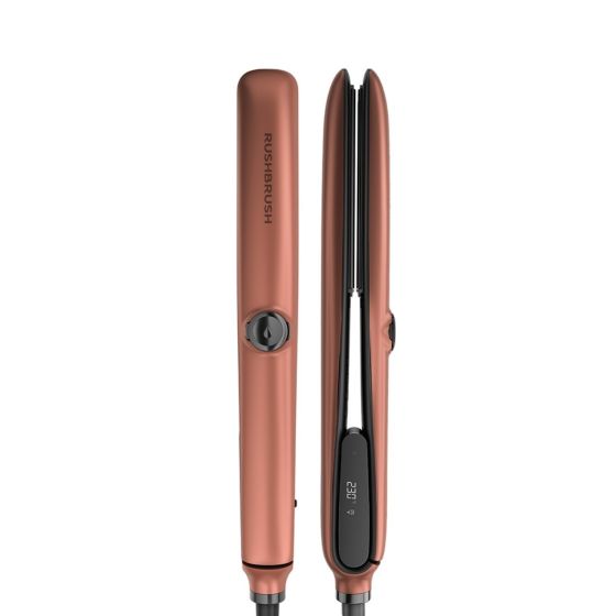 Rush Brush X6 Plus Ceramic Hair Straightener, 230C - Rose Gold
