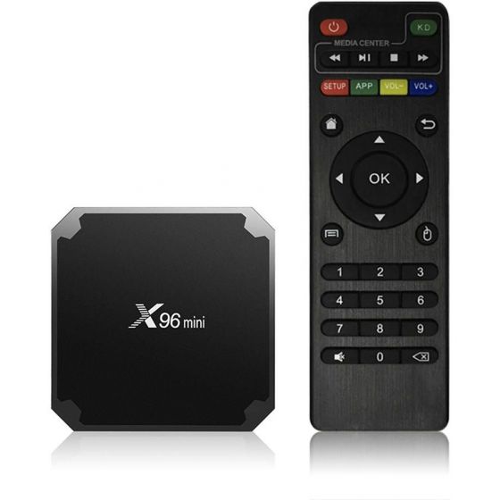 تي في بوكس X96 ميني اندرويد 4K، سعة 16 جيجا - اسود