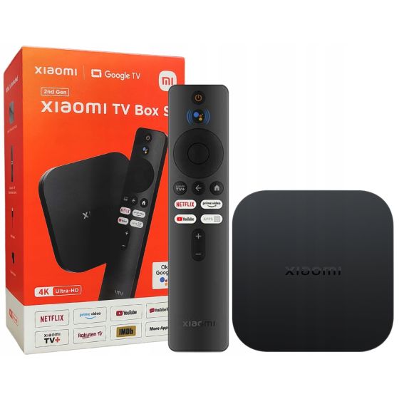 Xiaomi TV Box S 2nd Gen, 4K , 8GB - Black
