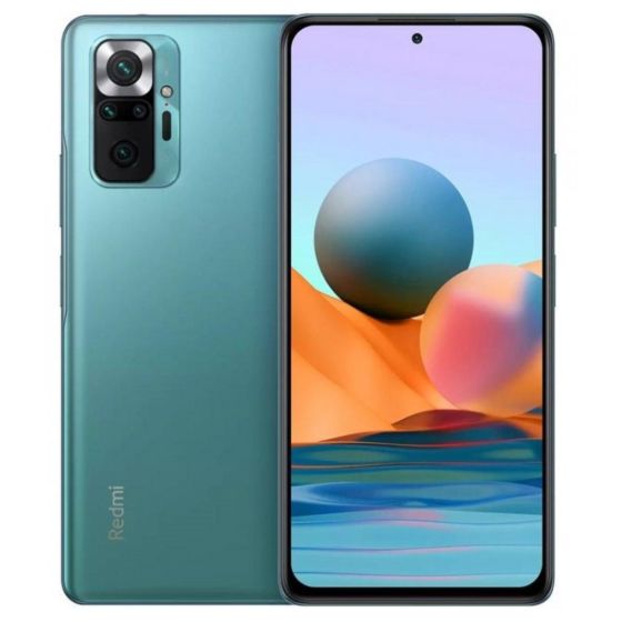 Xiaomi Redmi Note 10 Pro Dual Sim, 128GB, 6GB RAM, 4G LTE - Aurora Green