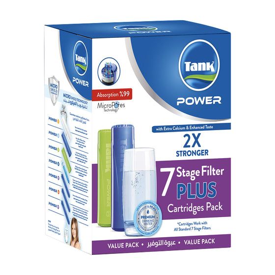Tank Cartridges Pack for 7 Stages Power Plus Filter