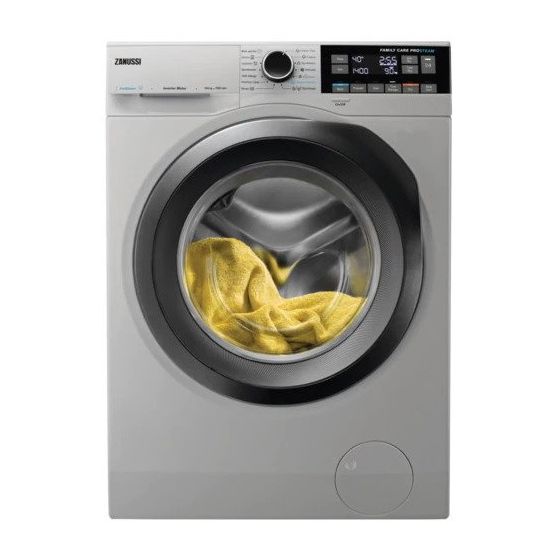 Zanussi Front Load Washing Machine with Dryer, 10KG, Silver - ZWD11683NS