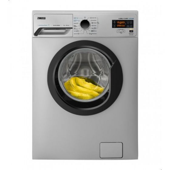 Zanussi Automatic Washing Machine, Front Load, 7 KG, Silver - ZWF7030SBV