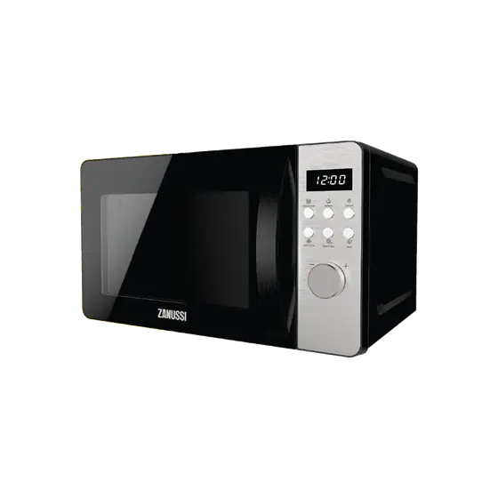 ميكرويف زانوسي، 20 لتر، 800 وات، اسود وفضي - ZMM20D38GB
