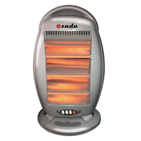 Zada Electric Heater, 3 Candles, 1200 Watt, Silver - ZQH120