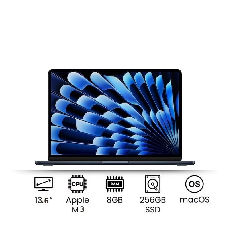 Apple MacBook Air M3 chip with 8‑core CPU, 8‑core GPU, 16 Apple MacBook Air M3 chip with 8‑core CPU, 8‑core GPU, 16