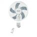 S Smart Wall Fan with Remote Control, 18 Inch, White  x Grey - SWF181R