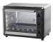 Black and White Turbo Electric Oven with Grill, 60 Liters, Black/Silver - B60
