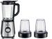 Kenwood Glass Countertop Blender with 2 Mills, 1000W, 2 Liters, Black - Blm45.720Ss