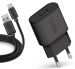 SBS Micro USB Travel Charging Kit, 1 Port, 1000mAh - Black