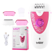 VGR Rechargeable Epilator, White and Pink - V-722