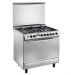 Universal Grand Rosa Freestanding Gas Cooker, 5 Burners, Stainless Steel, 90 cm