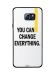 Zoot You Can Change Everything pattern Sticker for Samsung Galaxy Note 5 - White and Black
