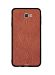Zoot Folded Leather Pattern Printed Skin For Samsung Galaxy J7 Prime , Brown