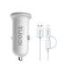 ICONZ Car Charger, 1 Port, White - XCC07W