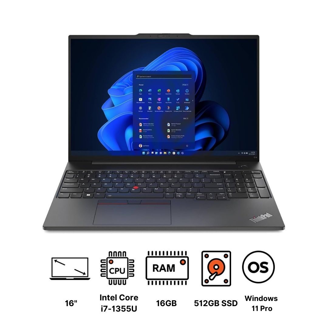 Lenovo ThinkPad E16 Gen 1 21JN0073US Laptop, Intel Core i7 Lenovo ThinkPad E16 Gen 1 21JN0073US Laptop, Intel Core i7