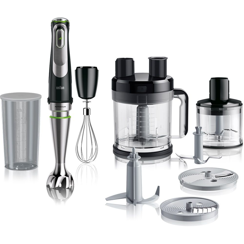 Braun MultiQuick 9 Hand Blender Set, 1200 Watt, Multicolor - MQ 9185XLI, Best price in Egypt