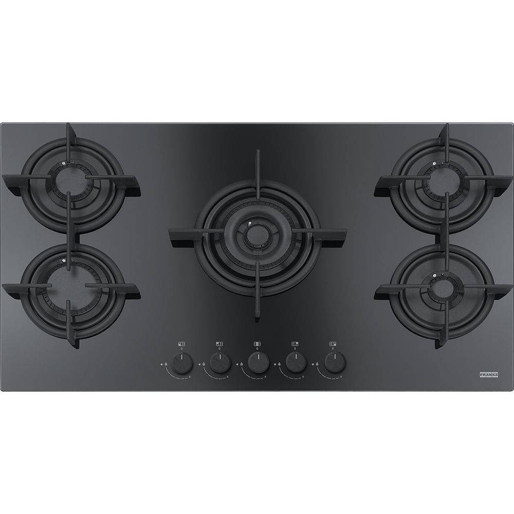 Franke Built In Gas Hob 5 Burners Glass Black FHCR9054GTCHEBKC