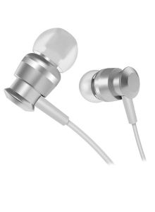 Joyroom Wired In Ear Earphones with Built-in Microphone, White and Silver - JR-EL122