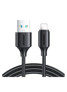 Joyroom USB-A to Lightning Charging and Data Cable, 2 Meters, Black- S-UL012A9