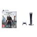 Sony PlayStation 5, 1 Wireless Controller, White - CFI-1016A01 MEE, with Assassin’s Creed Valhalla for PlayStation5