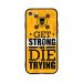 جراب ظهر بطبعة عبارة Get Strong لابل ايفون 7