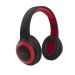 Celebrat Wireless On Ear Headphones with Built-in Microphone, Black and Red - A23