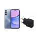 Samsung Galaxy A15, 128GB, 4GB, 4G LTE, Dual SIM - Blue Local Version with Wall Charger Gift