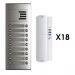 Auta Outdoor Intercom, 18 Lines, Silver and White - 749718
