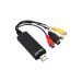 USB Video to DVD Audio Capture Card Converter - Black
