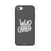جراب ظهر بطبعة عبارة Who Cares لابل ايفون 5S