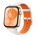 Huawei Watch Fit 3 - Gold Case and White Leather Strap with 300 EGP Carrefour Voucher