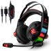 Kotion Each Y1 RGB Lights Gaming Over-Ear Headphone with 3.5mm 4 Pole Jack and USB for LED Light