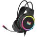 سماعة رأس سلكية للالعاب مونستر RGB بميكرفون - اسود