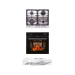 I-Cook Built In Gas Hob 4 Burners With Gas Oven & Hood Classic 60 cm